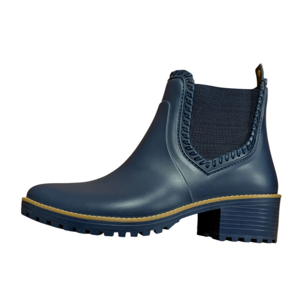 Jack Rogers Ellie Pull-On Chelsea Rain Boots Navy Blue Size 6 - Picture 3 of 9